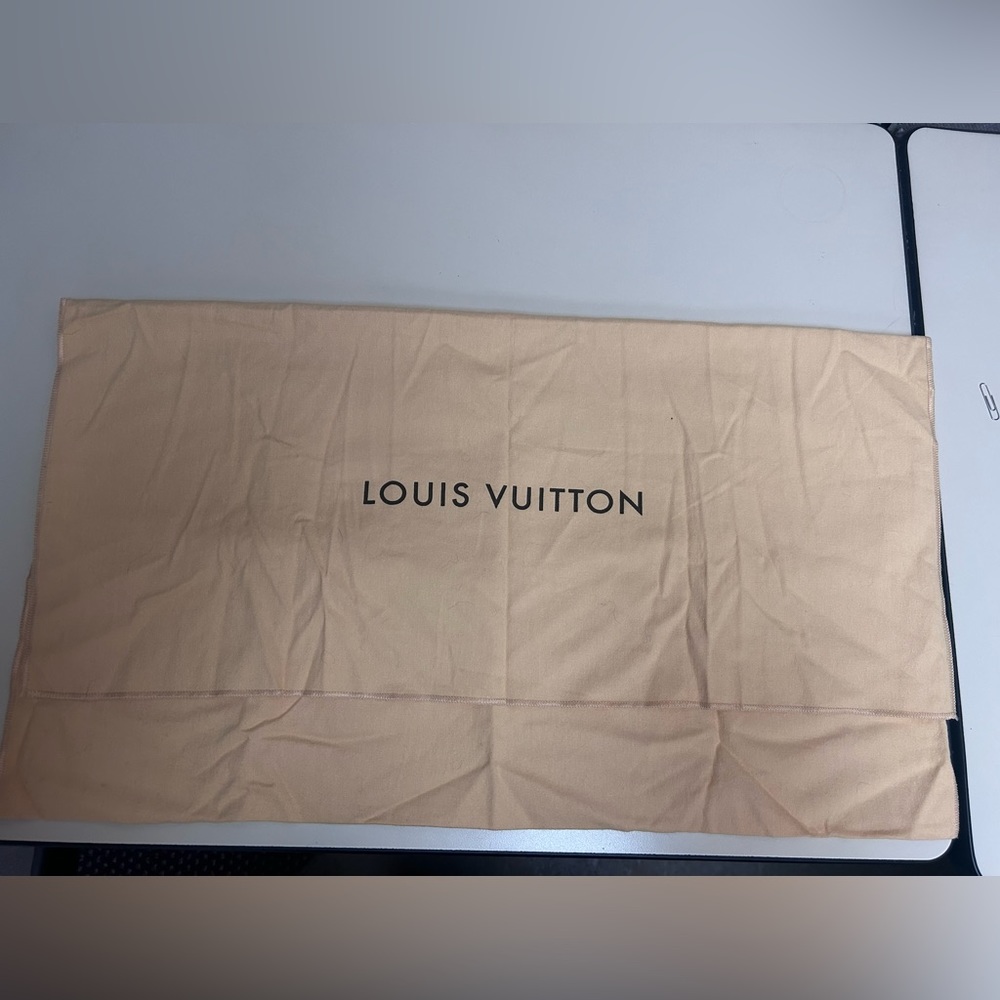 Louis Vuitton Dust Cover Fold Over Storage Bag Soft Tan